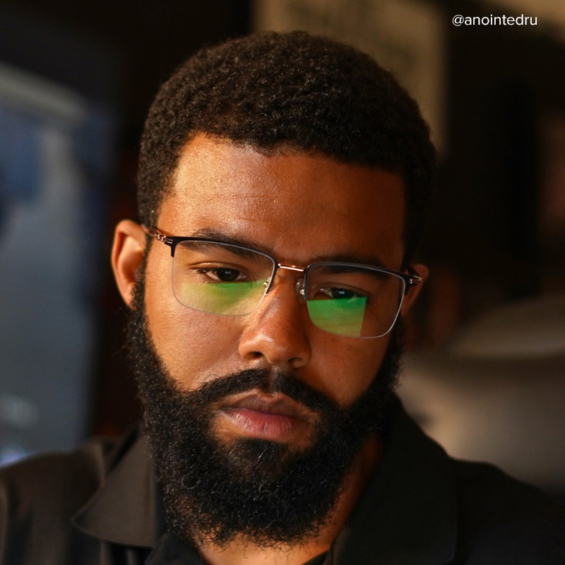 Qatar Square Orange Glasses