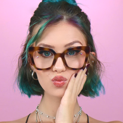 Arthur Geometric Black Glasses