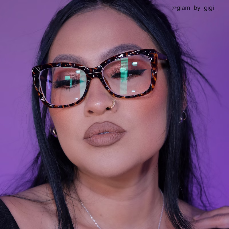 Martha Cat Eye Crystal Glasses