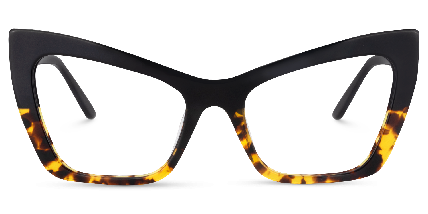 Driscoll Cateye Yellow-Tortoise Glasses0
