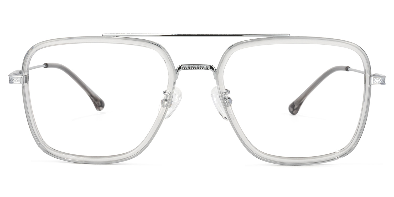 Nayeli Aviator Gray-Silver Glasses