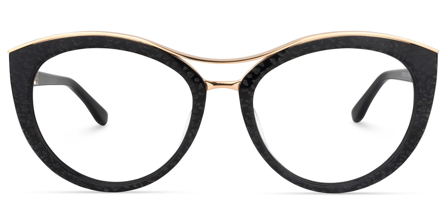 Carol Cateye Black Glasses