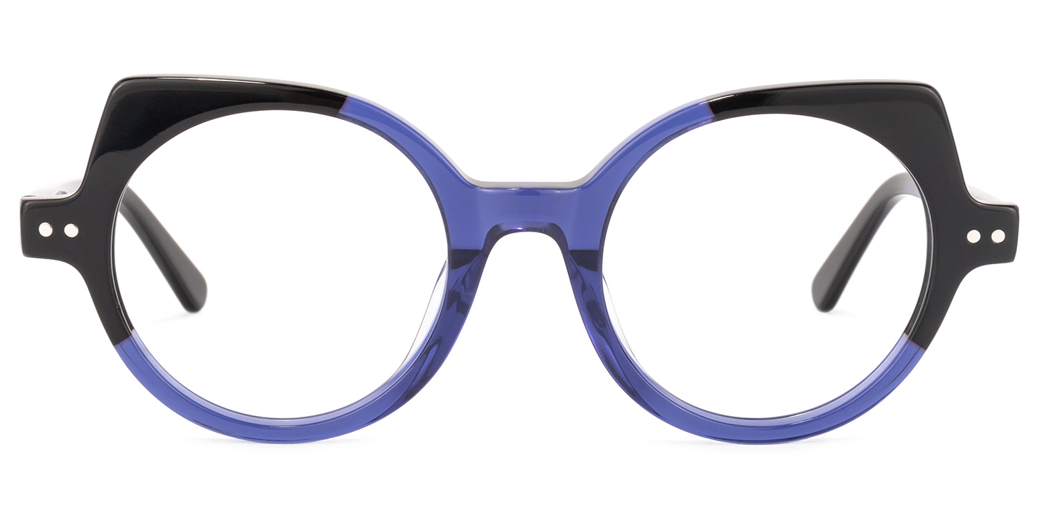 Gilbert Cateye Dark-Blue Glasses