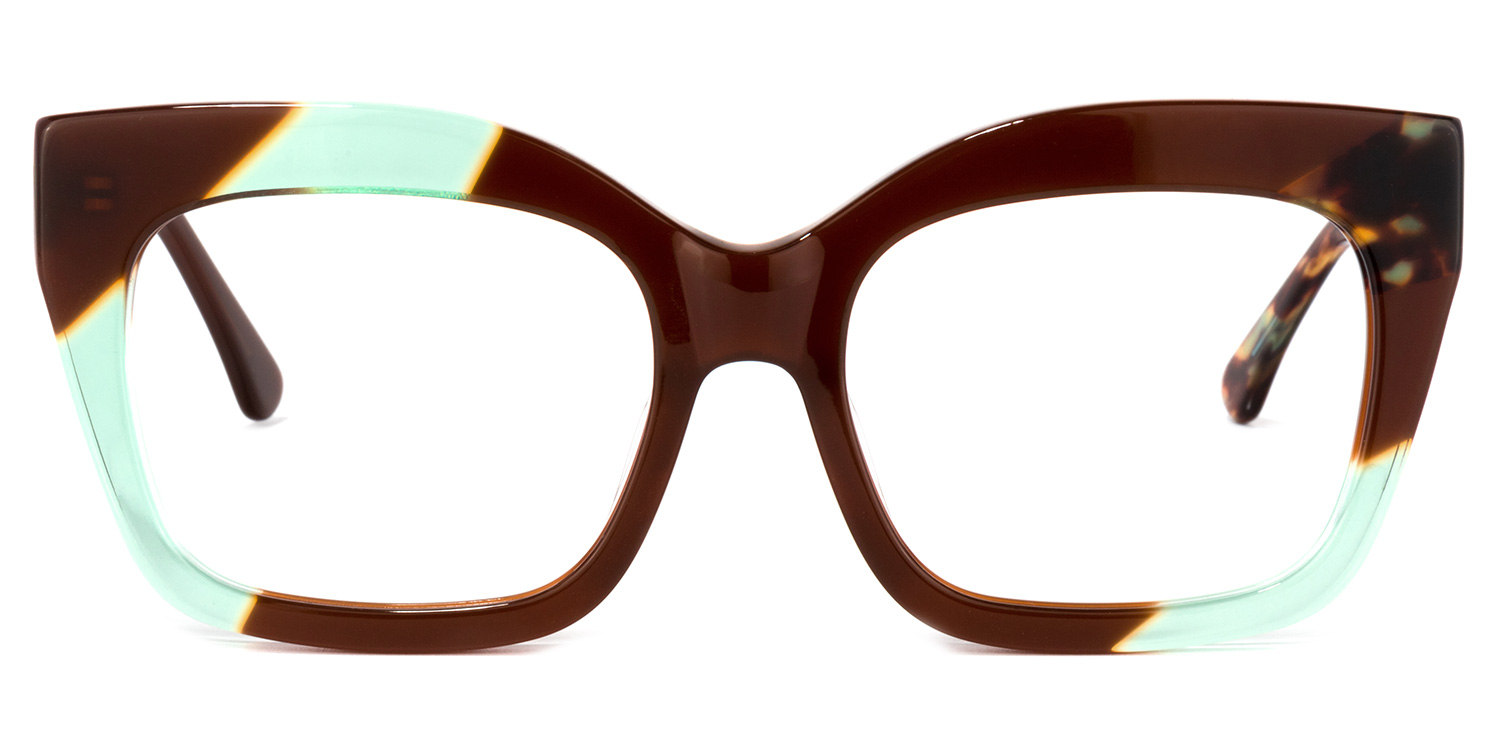 Ximena Cateye Brown Glasses good-img