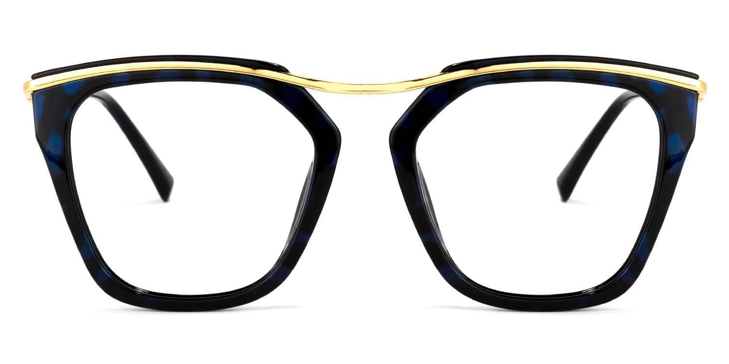 Yadiel Geometric Black-Blue Glasses0