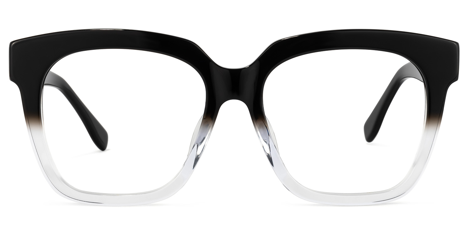 Xion Square Black-Crystal Glasses