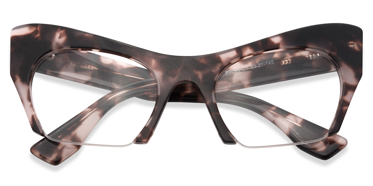 ZEELOOL Kyle Cat Eye Light-Tortoise Glasses