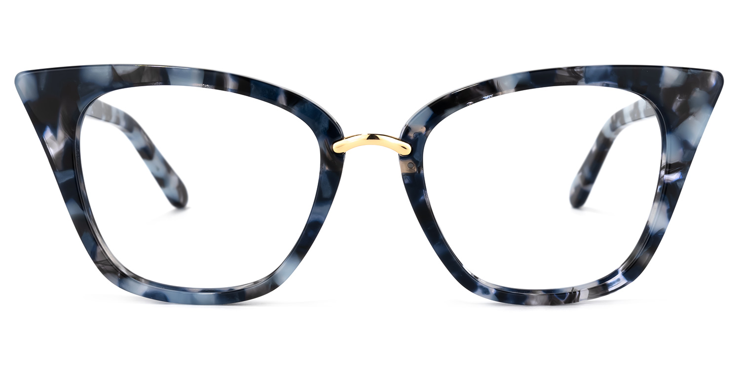 Martha Cat Eye Blue-Tortoise Glasses
