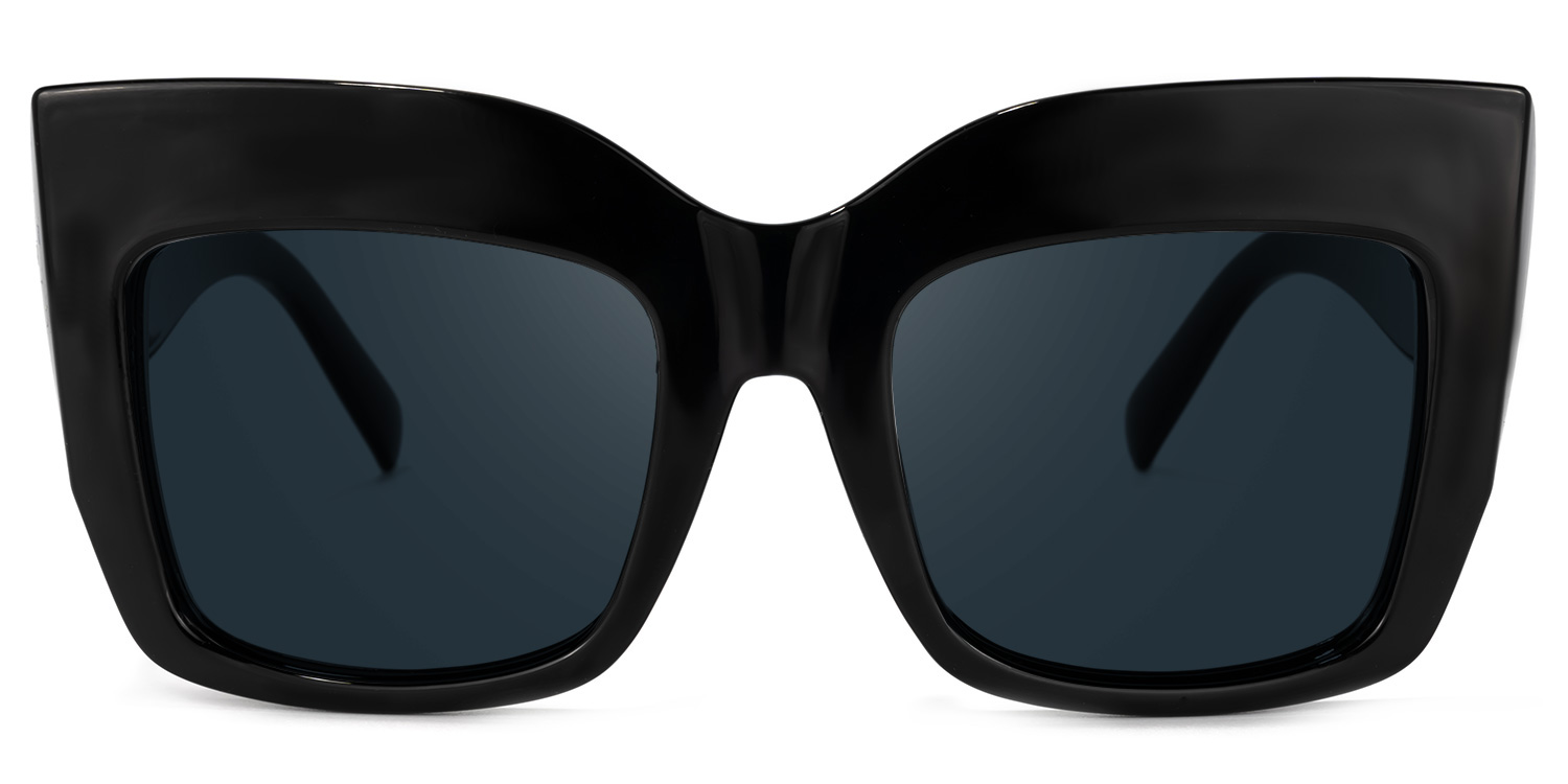 Alberta Cat Eye Black Sunglasses0