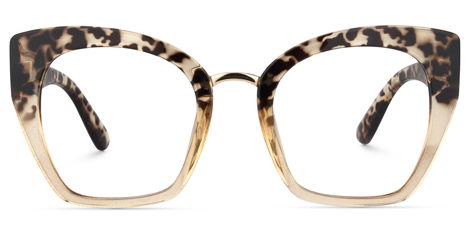 Denis Cat Eye Light Tortoise Glasses0