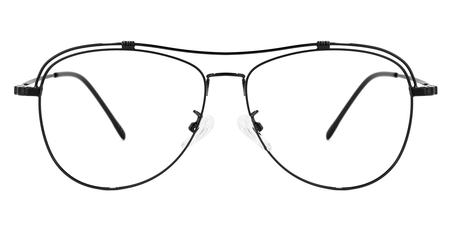 Terica Aviator Black Glasses