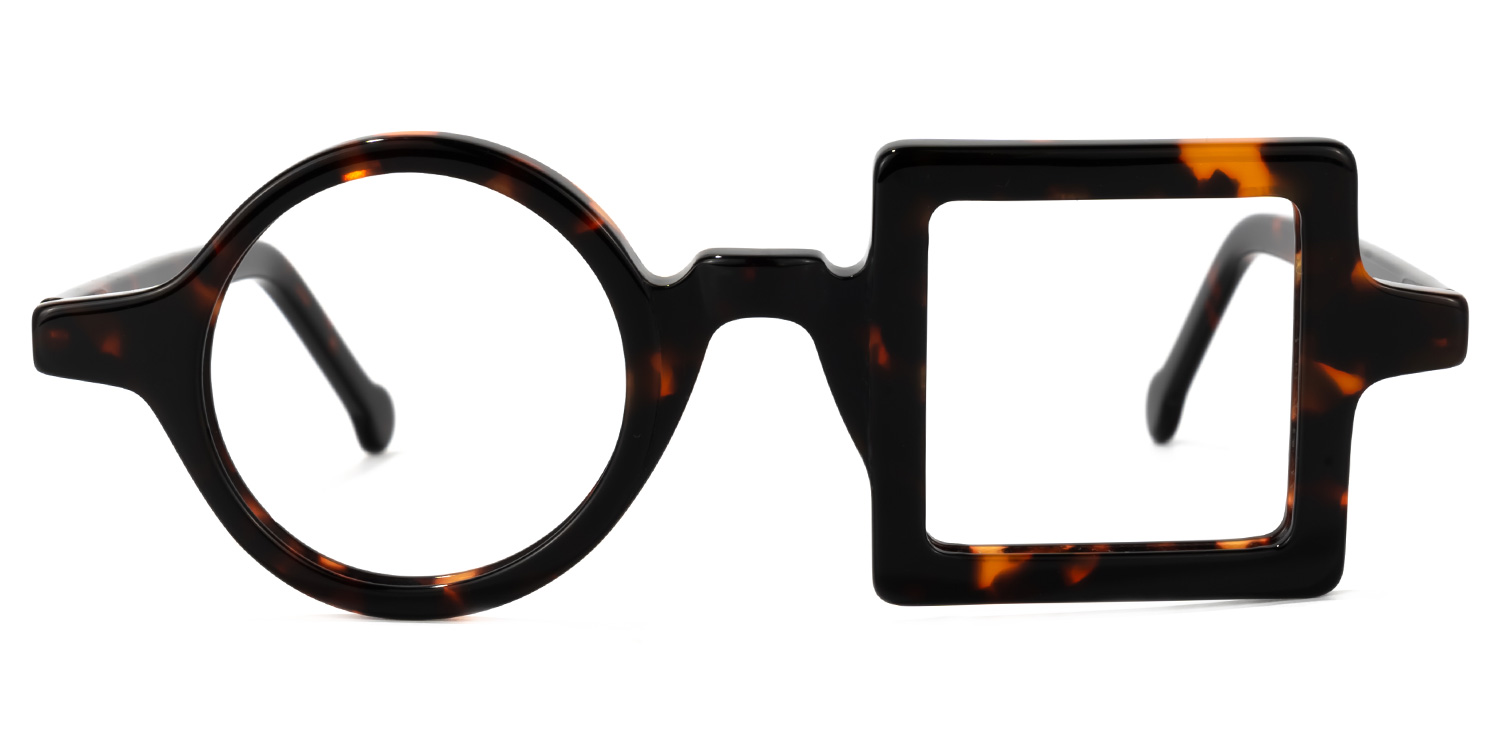Paola Asymmetric Tortoise Glasses0