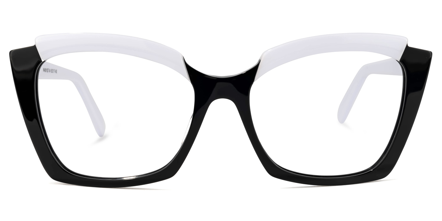 Benesa Browline Black Glasses0