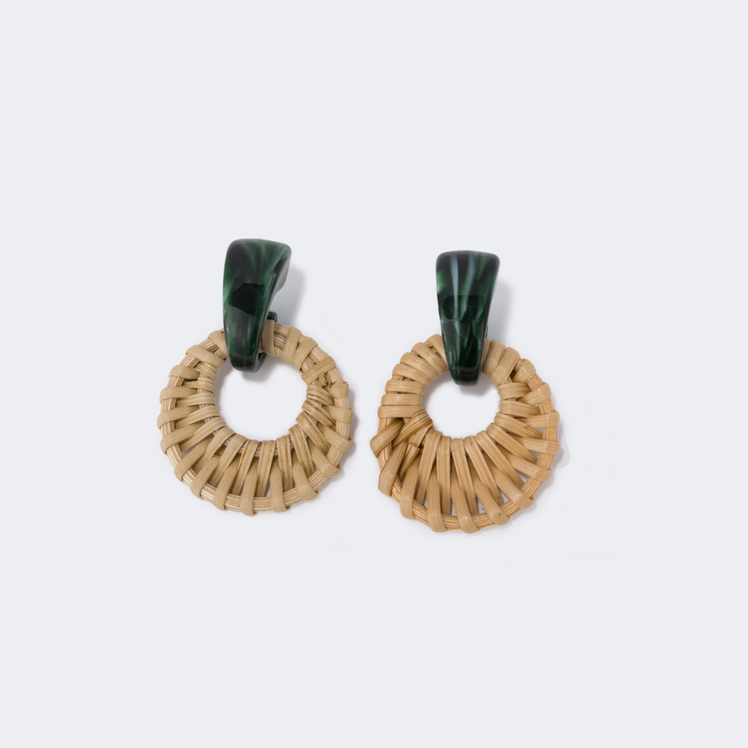 Vintage Round Weave Earrings1