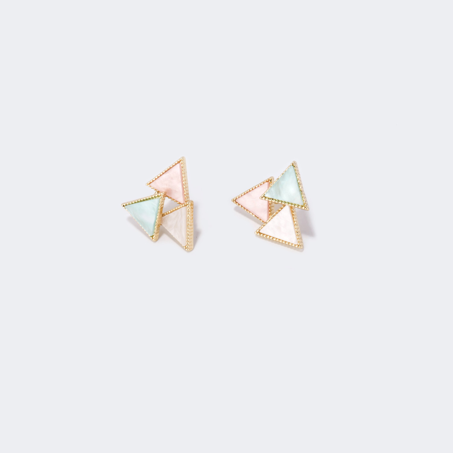Stylish Triangle Colorful Earrings0