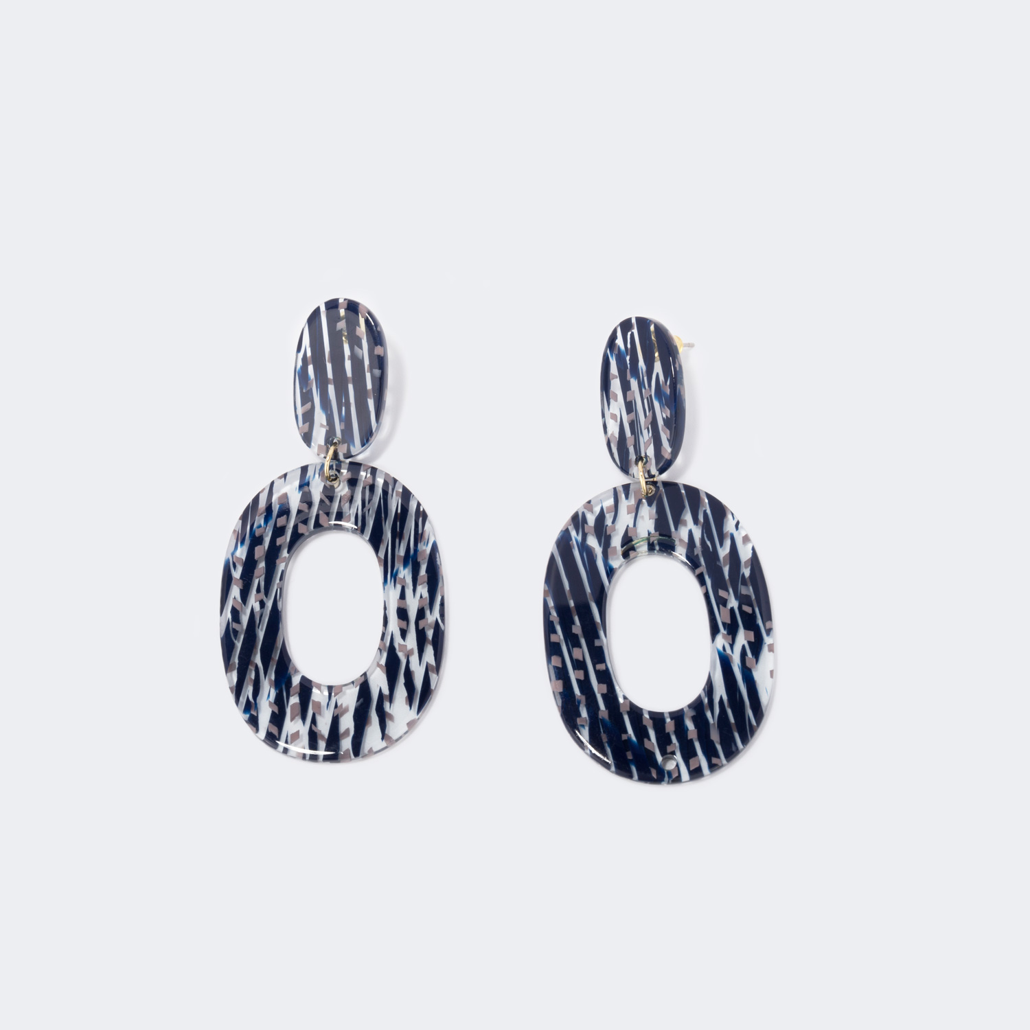 ZEELOOL Stylish Chunky Acetate Earrings