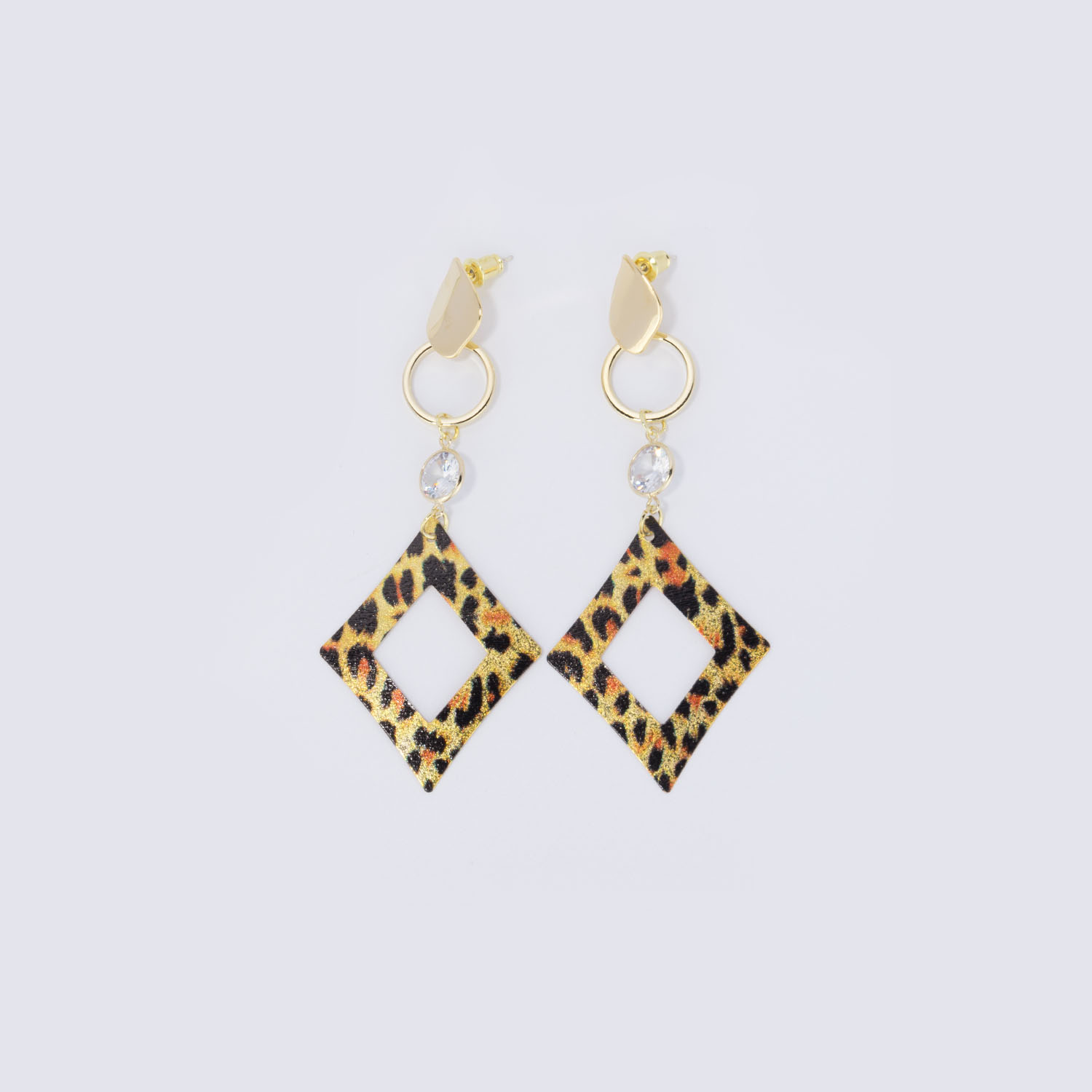 ZEELOOL Stylish Leopard Print Earrings