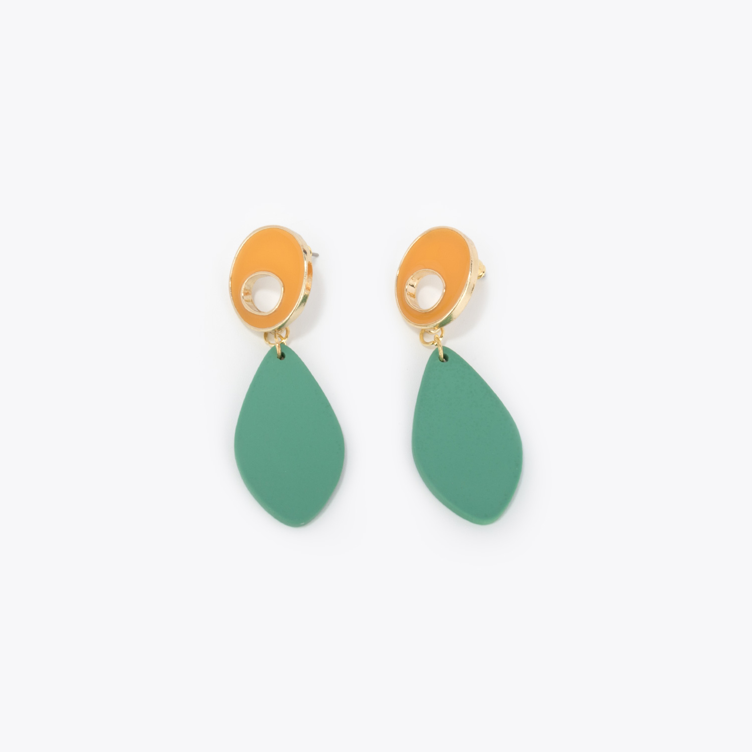 Stylish Leaf Shape Green Glasses1