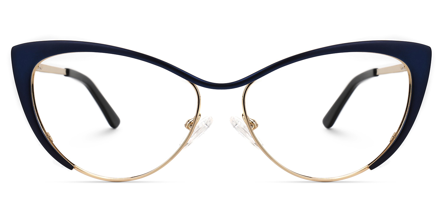 Ellen Cateye Dark Blue Glasses0