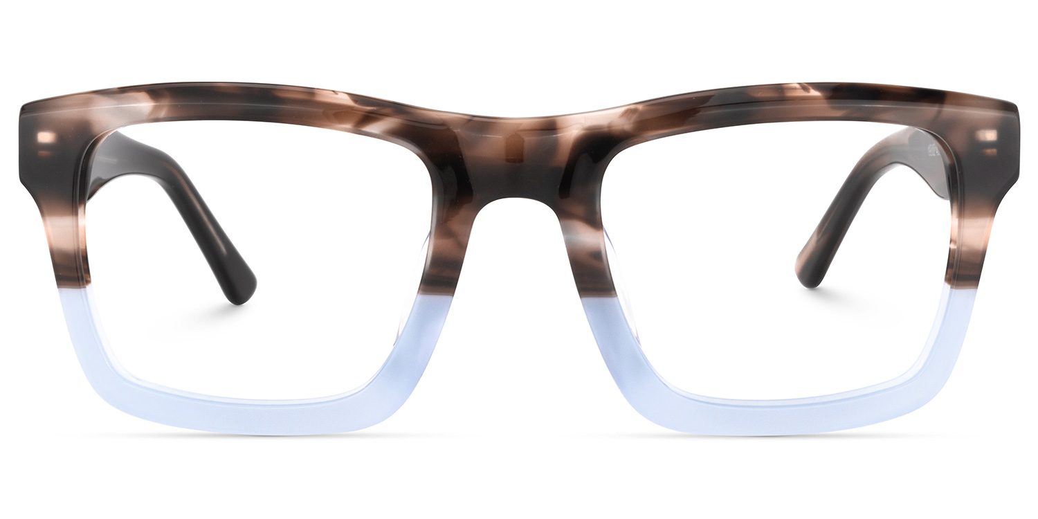 Riley Rectangle Brown Glasses0