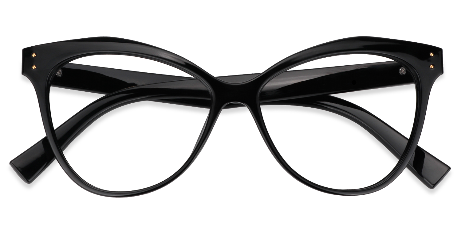 Cateye Black Glasses | Zeelool Eyeglasses Online1