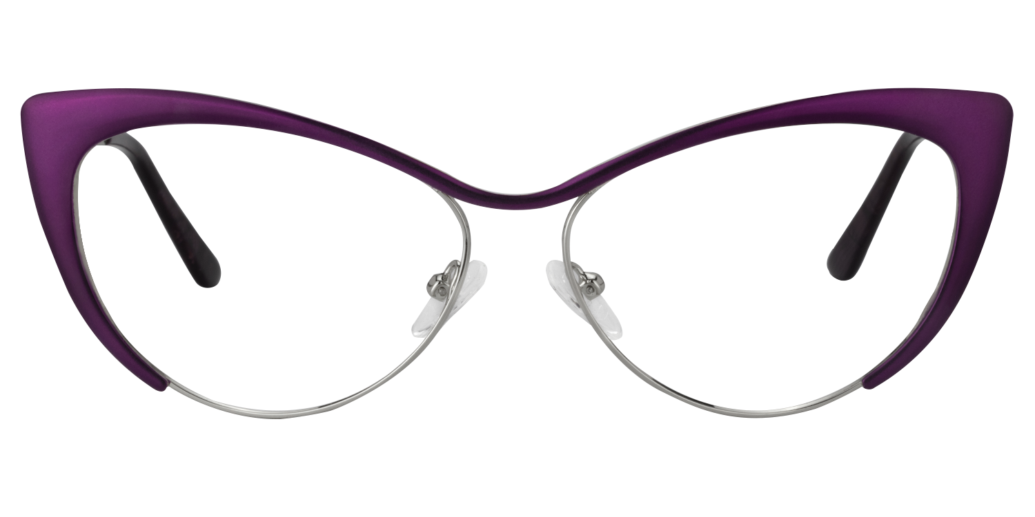 Ellen Cateye Purple Glasses0