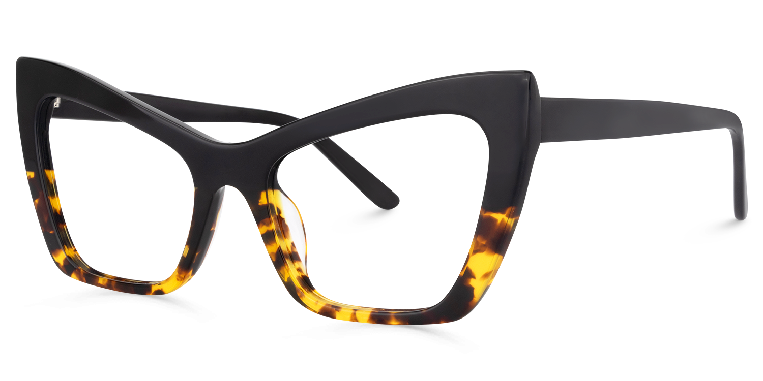 ZEELOOL Driscoll Cateye Yellow-Tortoise Glasses