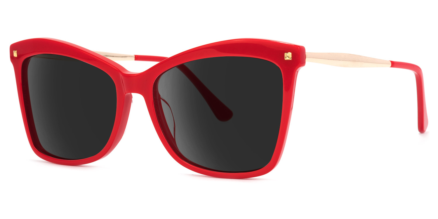 Isaebella Butterfly Red Sunglasses1