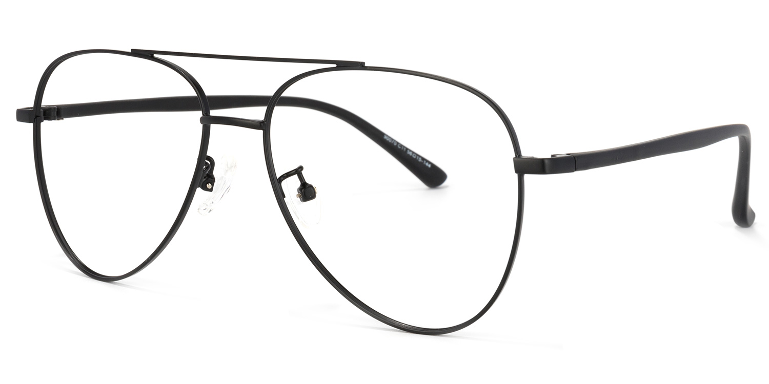 Paige Aviator Black Glasses1