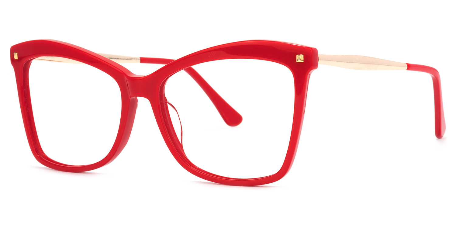 Isaebella Butterfly Red Glasses1
