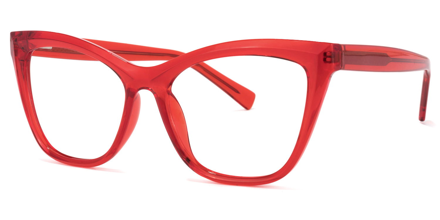 Raegan Cateye Red Glasses1