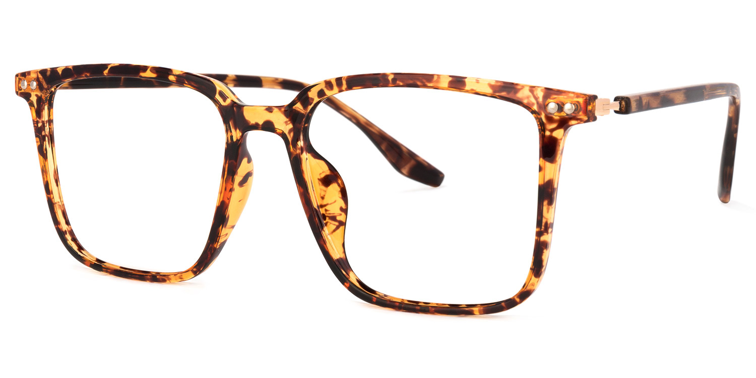ZEELOOL Tobias Square Tortoise Glasses