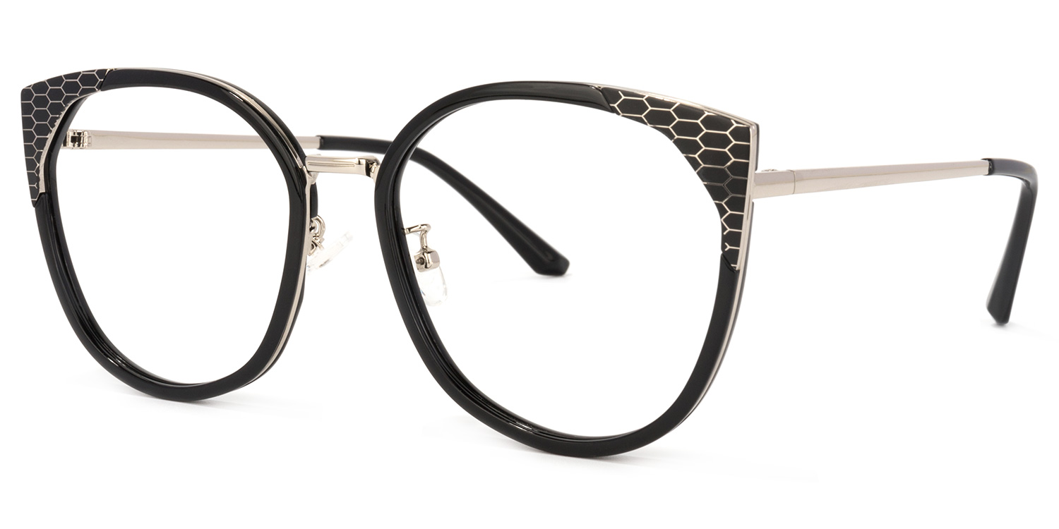 ZEELOOL Yvette Cateye Black Glasses