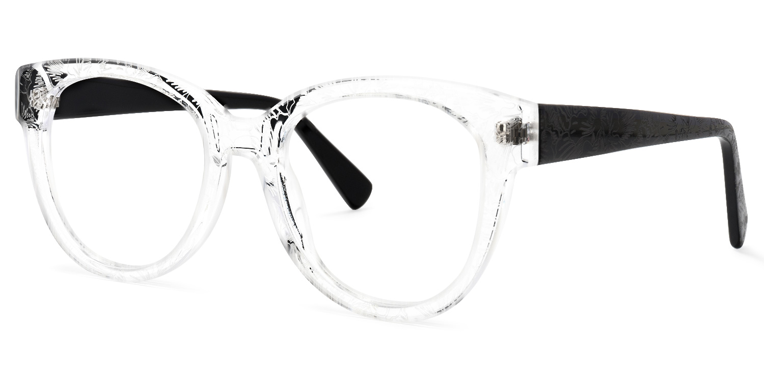 ZEELOOL Yasir Round Crystal Glasses