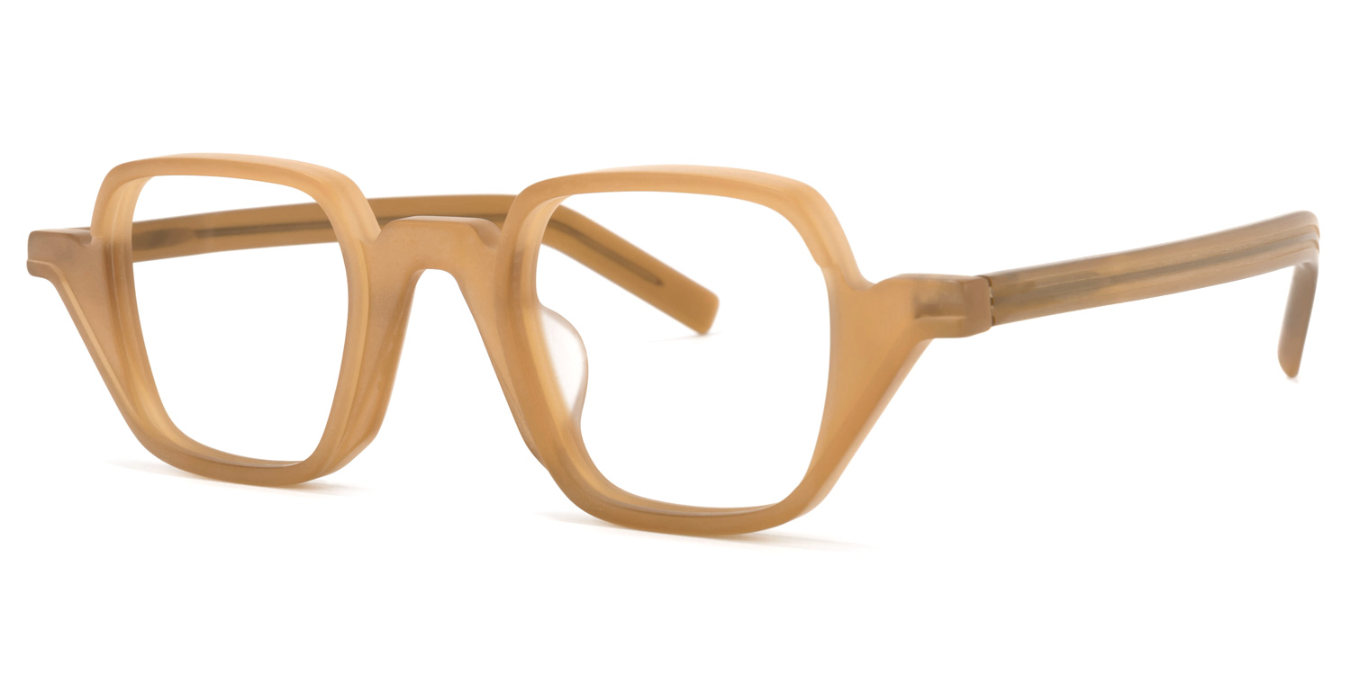 ZEELOOL Yasin Square Cameo-Brown Glasses