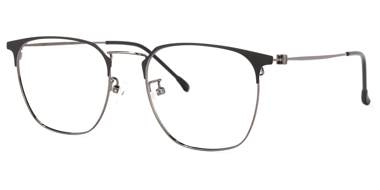 ZEELOOL Yulisa Browline Black Glasses