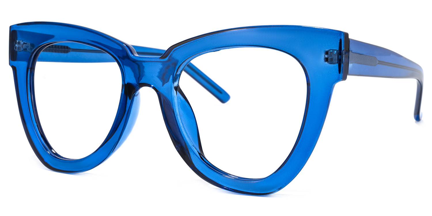 Yaser Geometric Blue Glasses1