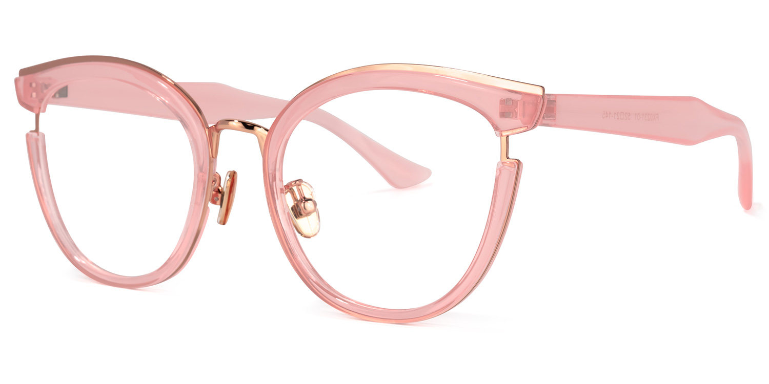 Eleanore Cat Eye Pink Glasses1