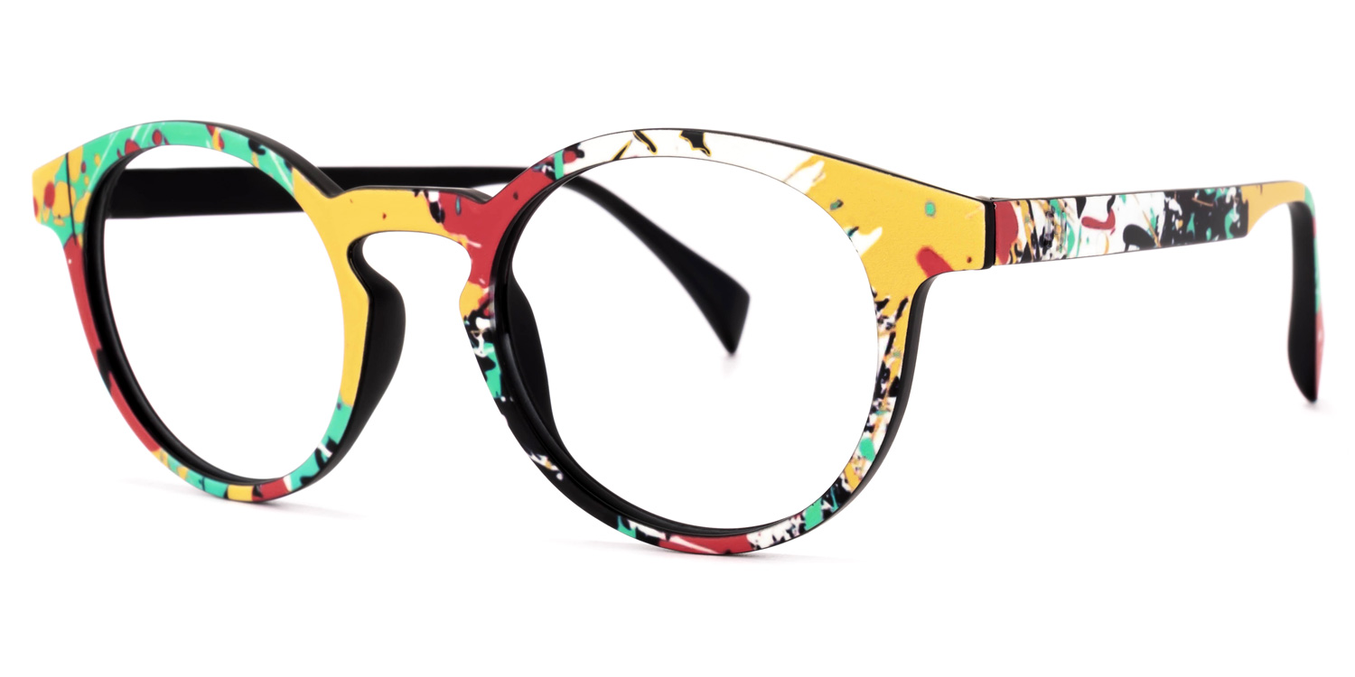 ZEELOOL Street-Artist Round Colorful Glasses
