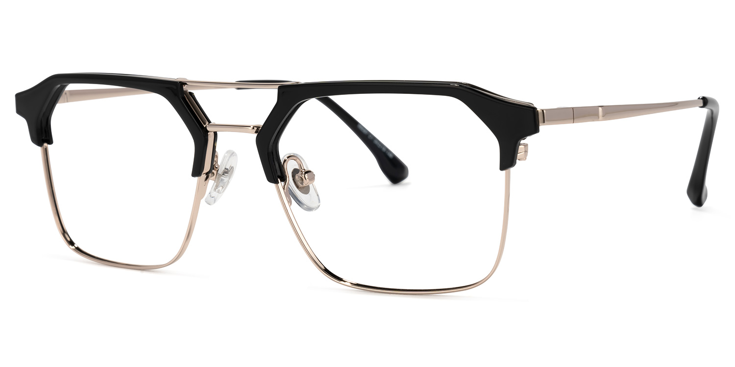 ZEELOOL Mestey Sqaure Black Glasses