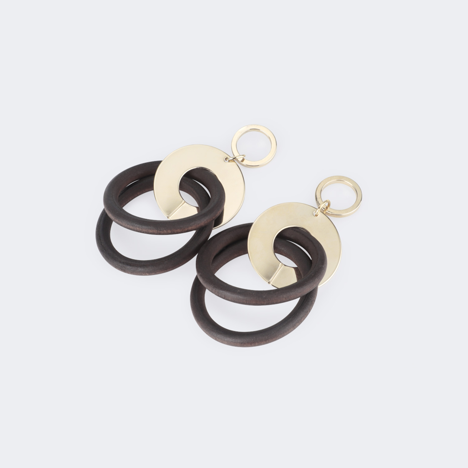 Vintage Round Shaped Gold Earrings0