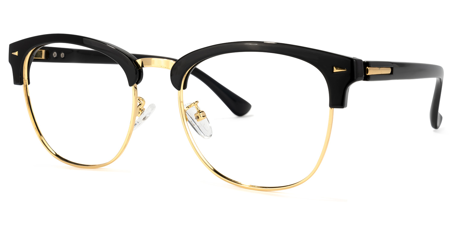 ZEELOOL Lasha Browline Black Glasses