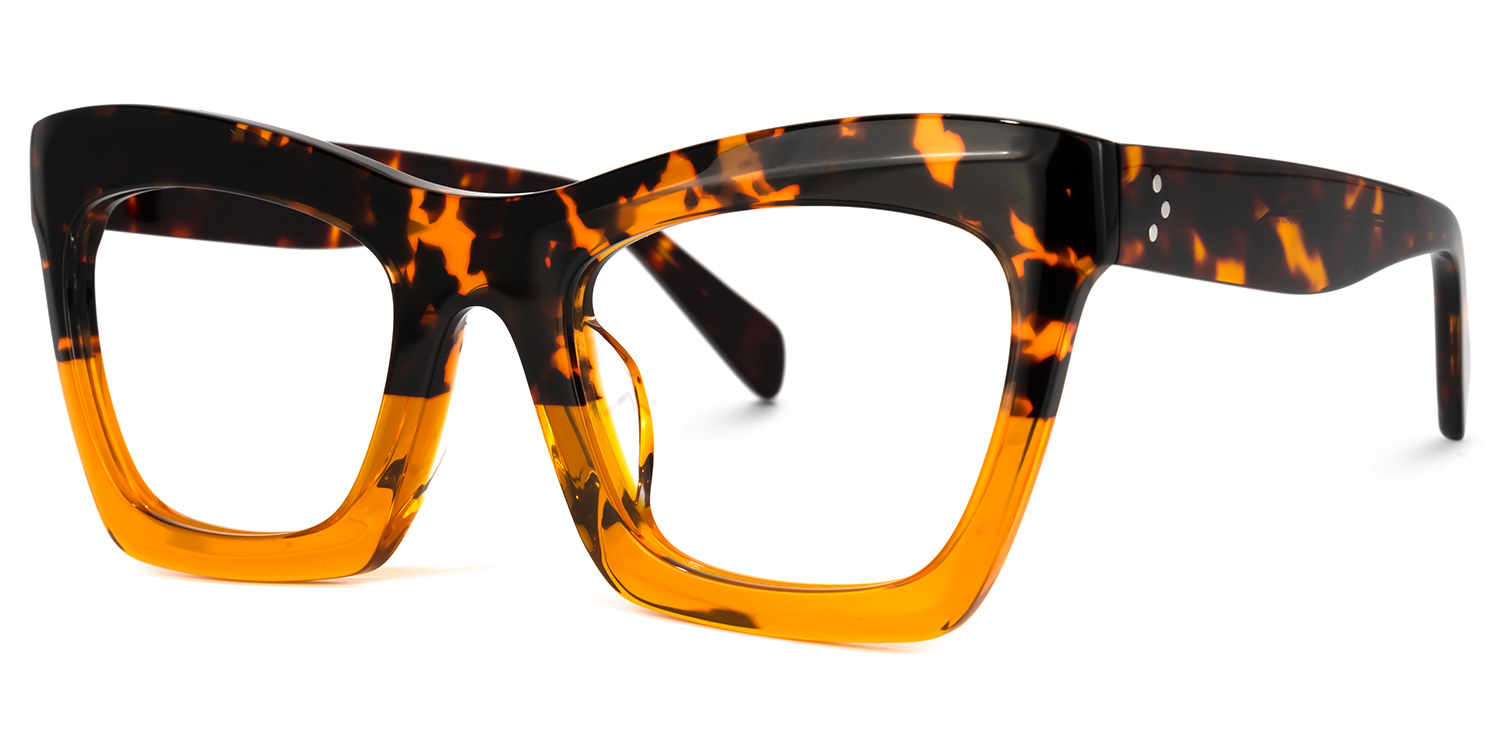 ZEELOOL Benitez Square Tortoise Glasses