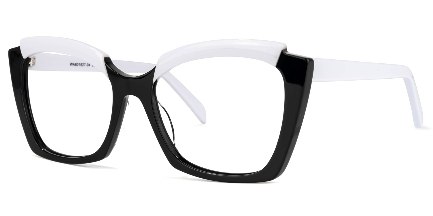 ZEELOOL Benesa Browline Black Glasses