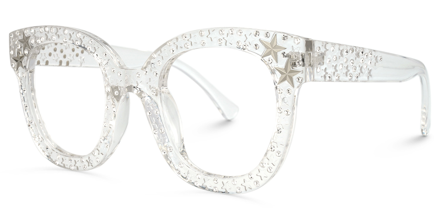 ZEELOOL Kahle Cateye Crystal Glasses