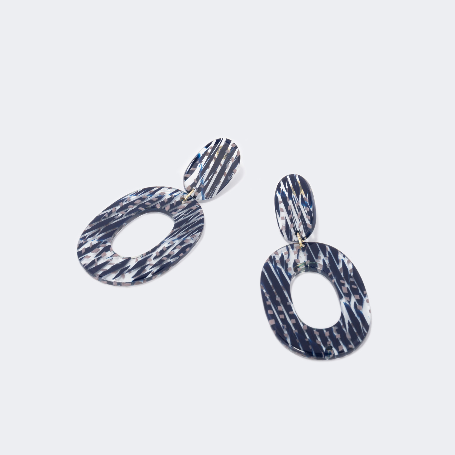 Stylish Chunky Acetate Earrings