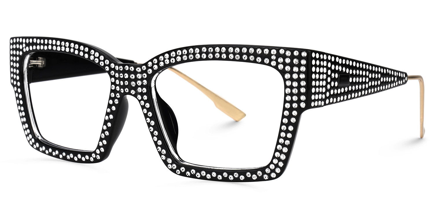 ZEELOOL Drayton Square Black Glasses