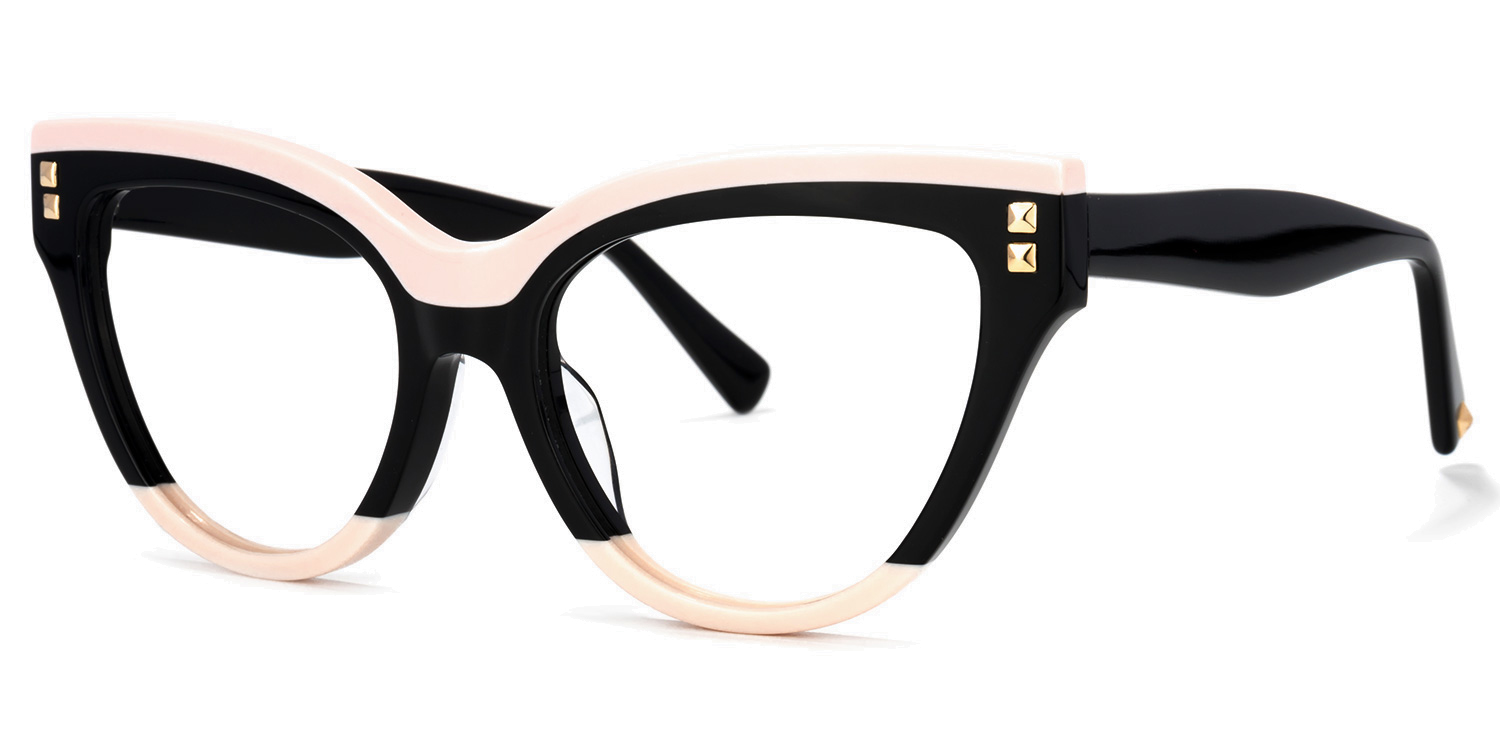 Cascata Cateye Black Glasses2