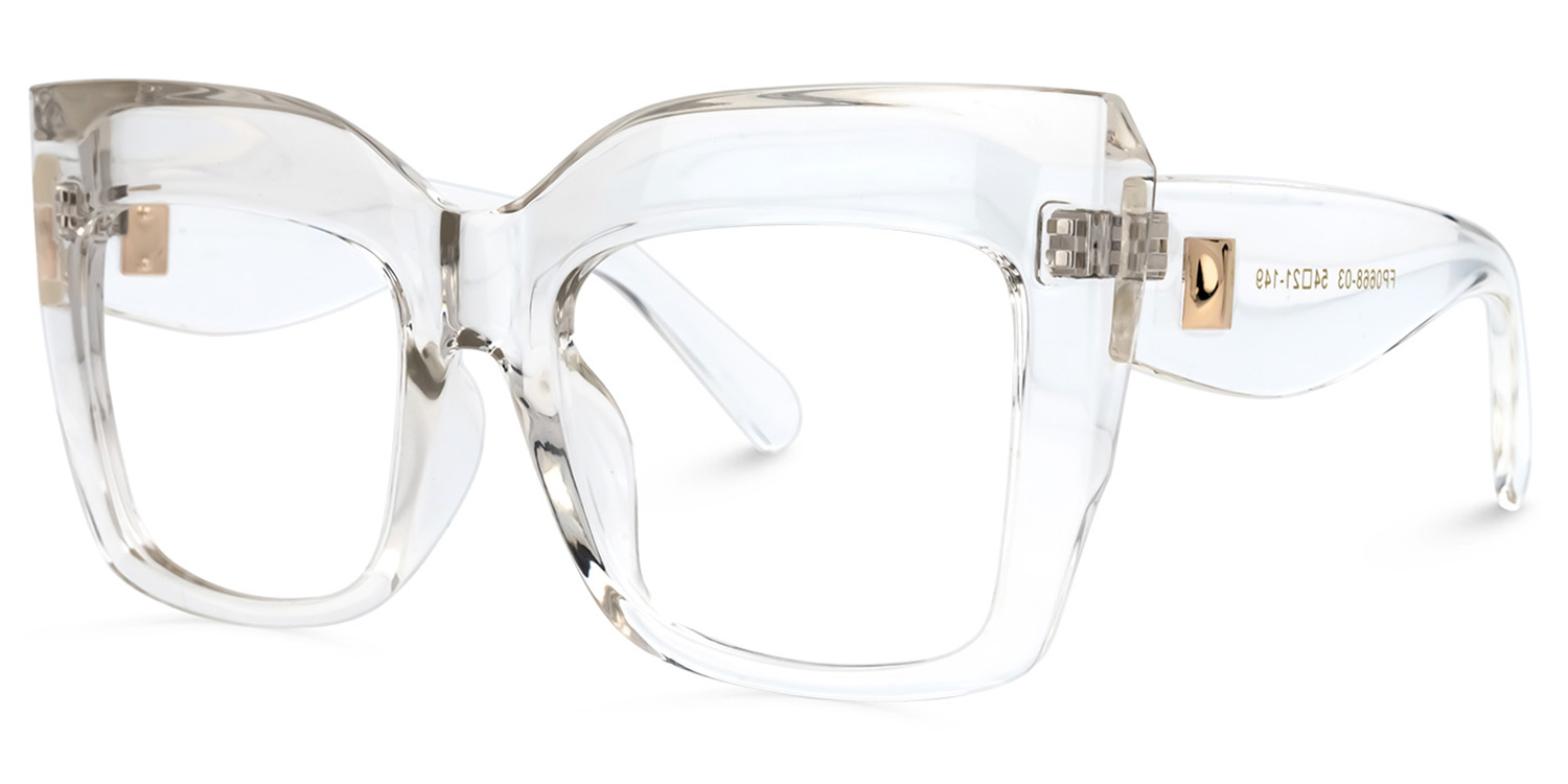 Cat Eye Crystal Glasses | Zeelool Optical Online1