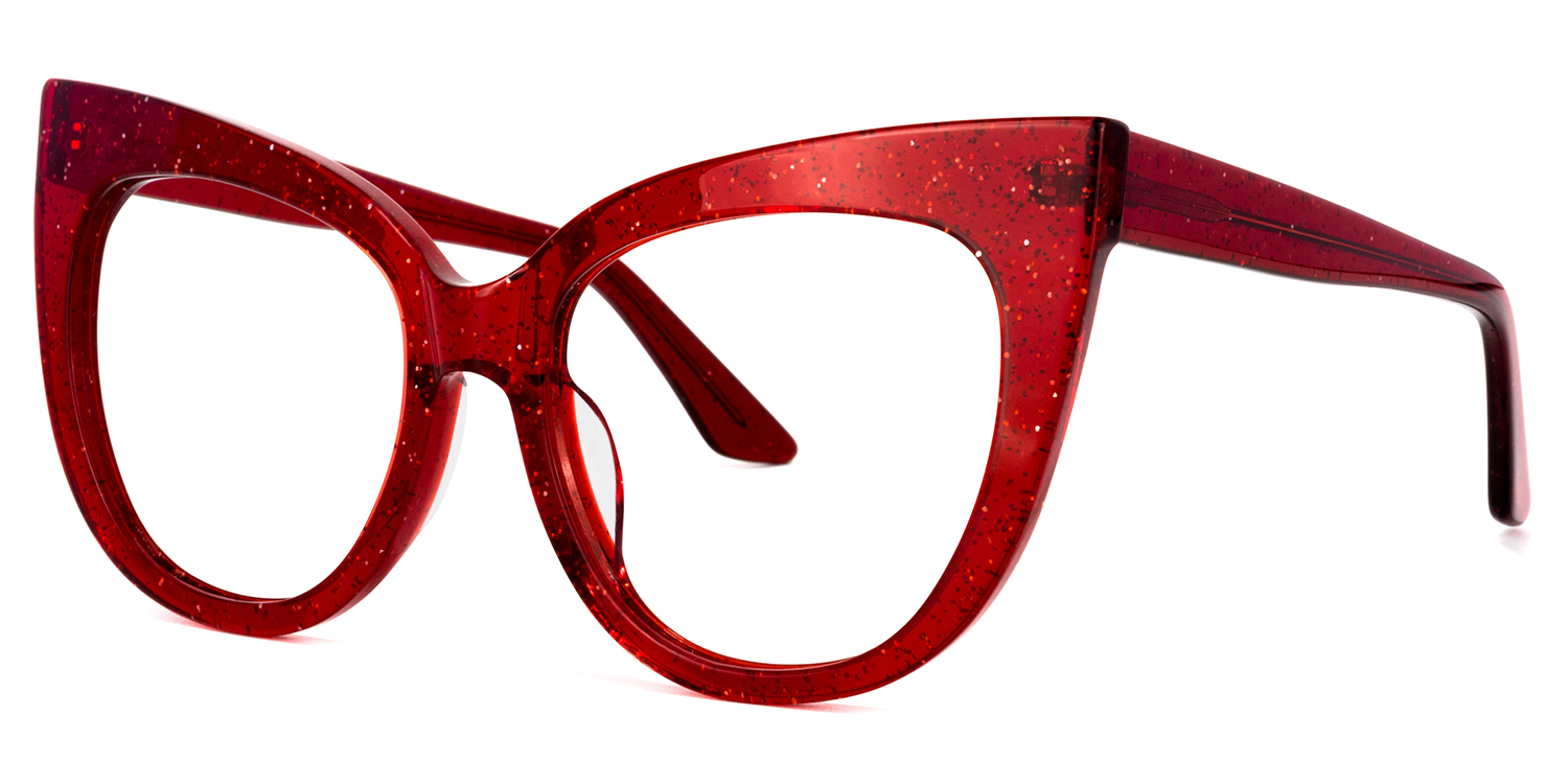 Trenton Cateye Red Glasses1